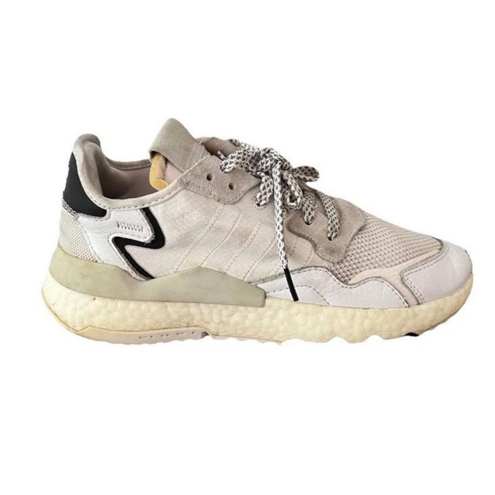 adidas Nite Jogger Cloud White Mens Size 11.5 Boost Sneakers EE6255
